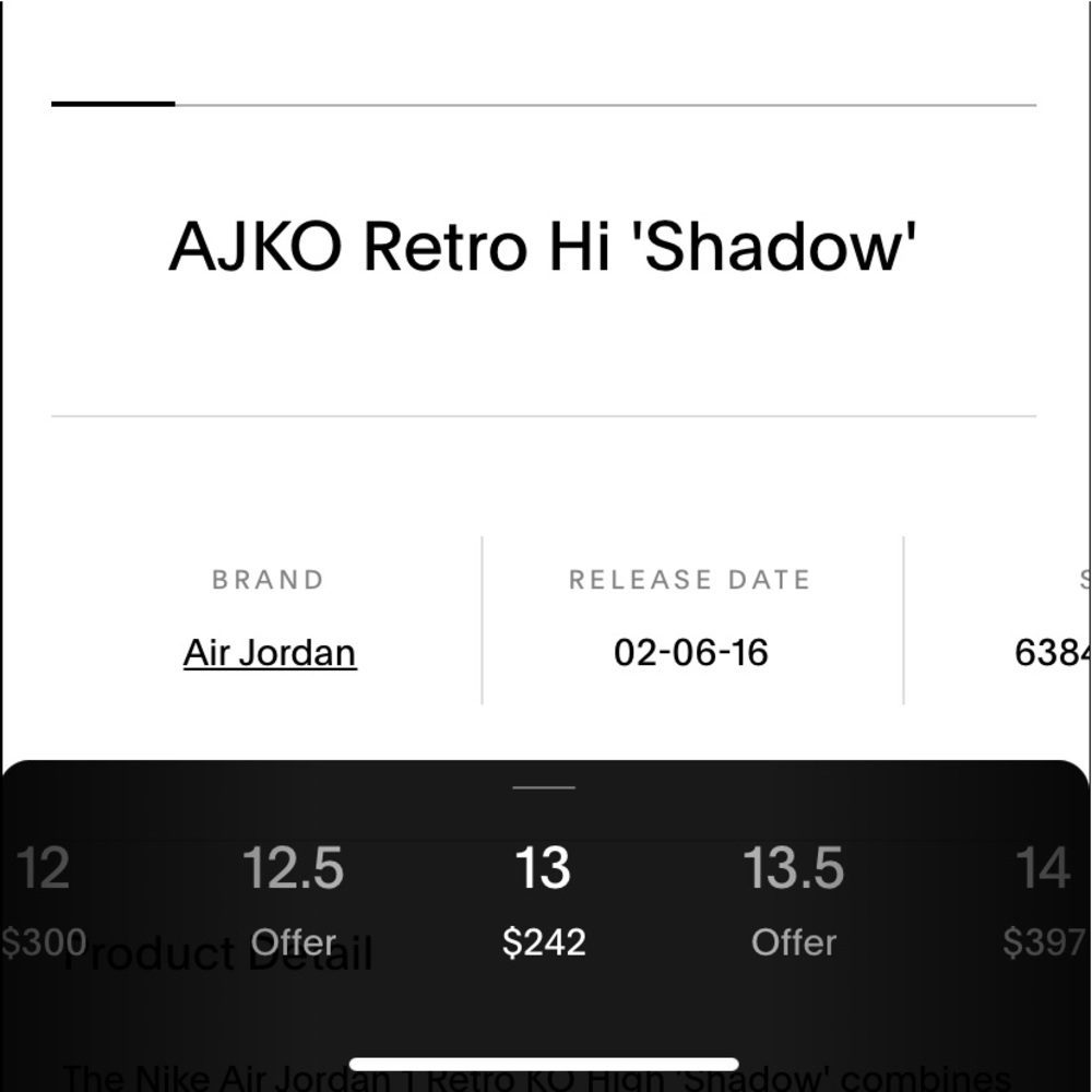 Air Jordan 1 high AJKO shadow size 13 **STEAL** comes with black laces - Picture 2 of 9